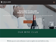 Tablet Screenshot of cellarswineclub.com